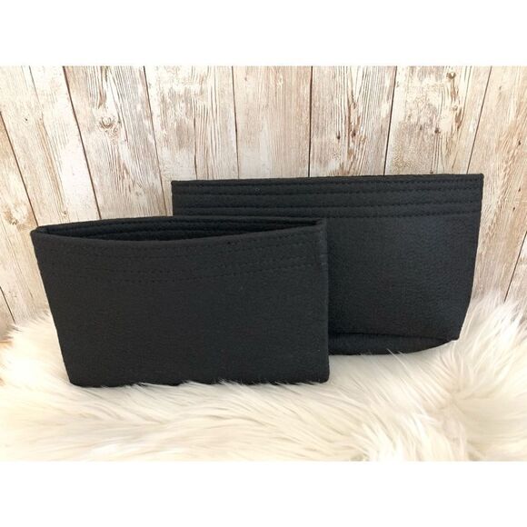LV Bag Organizer for Pochette Metis (Set of 2) - Premium Felt Black - Picture 1 of 4